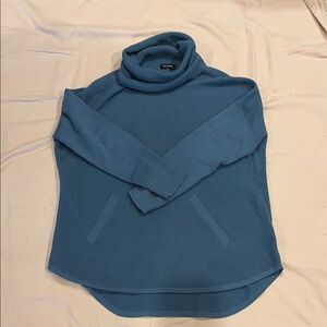 Blue Turtleneck Sweater